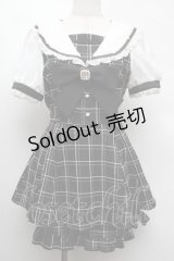 LIZ LISA / 半袖セーラーカラーセットアップ  黒ｘ白 S-25-08-13-029-LO-OP-HR-ZS