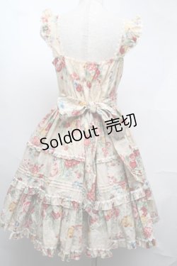 画像2: metamorphose / フラワーブーケピンタックフリルジャンパースカート  キナリ S-25-08-13-032-ME-OP-HR-ZS