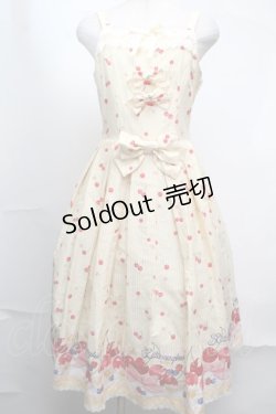 画像1: metamorphose / Sweet Cherryジャンパースカート  イエロー S-25-08-13-033-ME-OP-HR-ZS