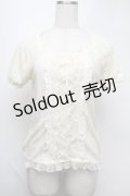 axes femme / 総レースビスチェ風プルオーバー  オフ S-25-08-13-004-AX-TO-AS-ZS