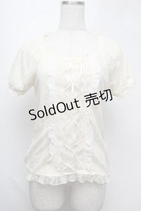 axes femme / 総レースビスチェ風プルオーバー  オフ S-25-08-13-004-AX-TO-AS-ZS