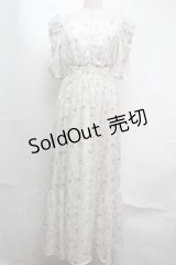 An MILLE / 花柄ワンピース  オフｘブラウン S-25-08-13-038-EL-OP-AS-ZT484