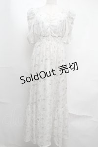 An MILLE / 花柄ワンピース  オフｘブラウン S-25-08-13-038-EL-OP-AS-ZT484