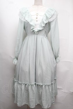 画像1: axes femme kawaii / ヴィンテージシフォンワンピース  ミント S-25-08-13-040-AX-OP-HR-ZS
