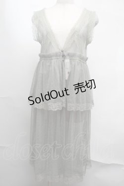 画像1: axes femme / ドットチュール重ねジレ  カーキ S-25-08-13-041-AX-TO-AS-ZS