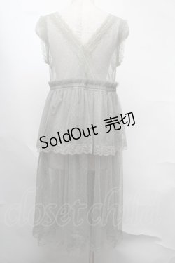 画像2: axes femme / ドットチュール重ねジレ  カーキ S-25-08-13-041-AX-TO-AS-ZS
