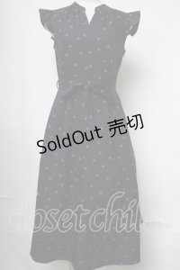 LOLITA / いちごプリントノースリーブワンピース  ネイビー S-25-08-13-047-LO-OP-HR-ZT484