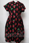 Jane Marple / Strawberry field40’sワンピース  黒 S-25-08-13-048-JM-OP-AS-ZS