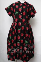 Jane Marple / Strawberry field40’sワンピース  黒 S-25-08-13-048-JM-OP-AS-ZS