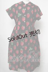 Jane Marple / Strawberry field40’sワンピース  黒 S-25-08-13-048-JM-OP-AS-ZS