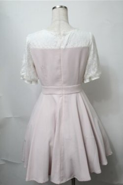 画像2: mille fille closet by LODISPOTTO / 切替ワンピース  ピンクｘオフ S-25-08-14-048-LO-OP-AS-ZS
