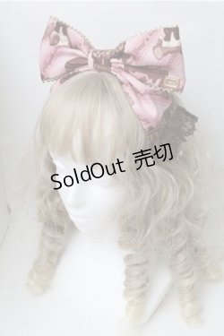 画像1: Angelic Pretty / Bear’s Chocolaterieカフェカチューシャ  ピンク S-25-08-14-007-AP-AC-HR-ZS