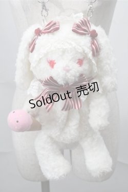 画像1: BABY,THE STARS SHINE BRIGHT / アイスカフェうさくみゃちゃんポシェット  白 S-25-08-14-008-BA-BG-HR-ZS