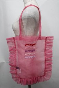 Candy Stripper / チュールトートバッグ  ピンク S-25-08-14-009-PU-BG-AS-ZS