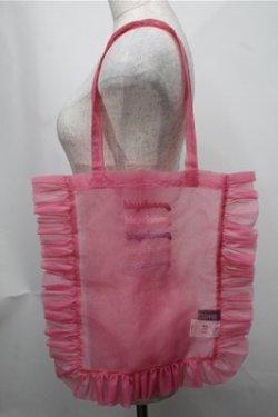 画像2: Candy Stripper / チュールトートバッグ  ピンク S-25-08-14-009-PU-BG-AS-ZS