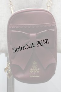 m petit by misako / NINA′Sスマホショルダーバッグ  ワイン S-25-08-14-010-LO-BG-AS-ZS