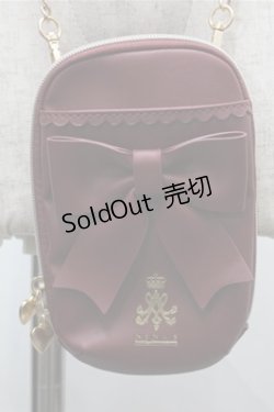 画像1: m petit by misako / NINA′Sスマホショルダーバッグ  ワイン S-25-08-14-010-LO-BG-AS-ZS