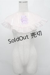 LAND by MILKBOY / ギンガムチェックつけ襟  ピンク S-25-08-14-011-MB-ZA-AS-ZS