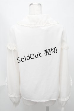 画像2: To Alice / 袖ハートレースブラウス  キナリ S-25-08-14-016-LO-BL-HR-ZS