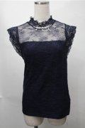 axes femme / トップス  紺 S-25-08-14-020-AX-TO-AS-ZS