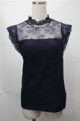 axes femme / トップス  紺 S-25-08-14-020-AX-TO-AS-ZS