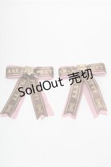 Angelic Pretty / Chocolaterie PetitリボンクリップSet  ピンク S-25-08-14-003-AP-AC-HR-ZS