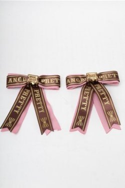 画像1: Angelic Pretty / Chocolaterie PetitリボンクリップSet  ピンク S-25-08-14-003-AP-AC-HR-ZS