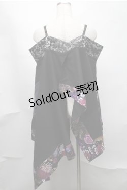 画像2: Qutie Frash / オフショル着物ボレロ  黒ｘ紫 S-25-08-14-026-QU-TO-HR-ZS