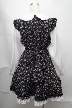 画像2: Amavel / Flower Gardenミドルワンピース  黒ｘ白 S-25-08-14-027-CA-OP-HR-ZS