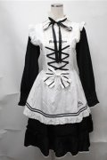metamorphose / Clan chateauワンピースセット  黒ｘ白 S-25-08-14-030-ME-OP-AS-ZT507