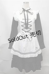 metamorphose / Clan chateauワンピースセット  黒ｘ白 S-25-08-14-030-ME-OP-AS-ZS