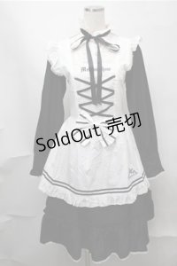 metamorphose / Clan chateauワンピースセット  黒ｘ白 S-25-08-14-030-ME-OP-AS-ZS