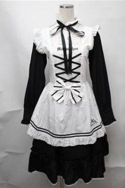 画像1: metamorphose / Clan chateauワンピースセット  黒ｘ白 S-25-08-14-030-ME-OP-AS-ZT507