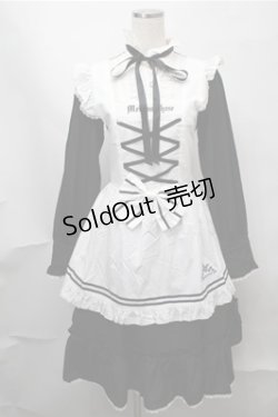 画像1: metamorphose / Clan chateauワンピースセット  黒ｘ白 S-25-08-14-030-ME-OP-AS-ZS