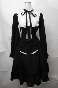 画像3: metamorphose / Clan chateauワンピースセット  黒ｘ白 S-25-08-14-030-ME-OP-AS-ZT507