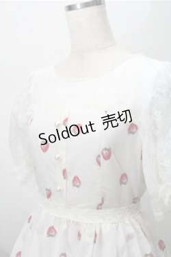 画像3: mille fille closet / ストロベリーワンピース  白 S-25-08-14-034-LO-OP-AS-ZS