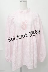 LOLITA / ギンガムトップス  ピンク S-25-08-14-039-LO-TO-AS-ZS