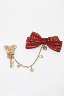 画像1: Angelic Pretty / Travelくまちゃんブローチ  ワイン S-25-08-15-004-AP-AC-AS-ZS