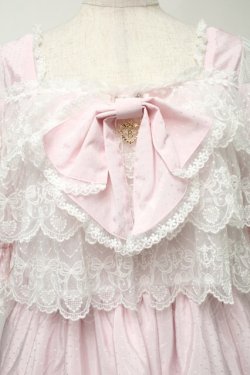 画像4: BABY,THE STARS SHINE BRIGHT / レースを纏うTwinkle Baby Ribbonワンピース  ピンク S-25-08-15-040-BA-OP-AS-ZS