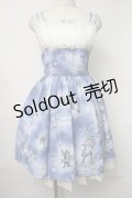 Innocent World / クリスタルワンダーランドチュールレースジャンパースカート  ブルー S-25-08-15-044-IW-OP-AS-ZS