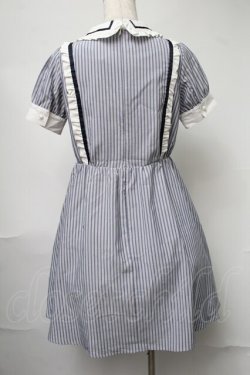 画像2: Jamie エーエヌケー / ストライプワンピース  グレー S-25-08-15-046-LO-OP-AS-ZS