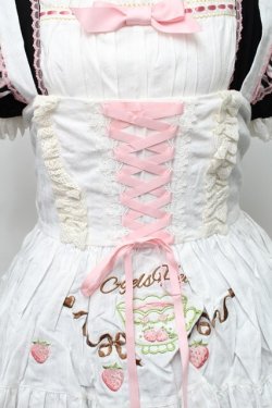 画像3: Angel's Heart / ショコラティエメイドエプロンワンピース  黒ｘピンク S-25-08-15-050-EL-OP-AS-ZS
