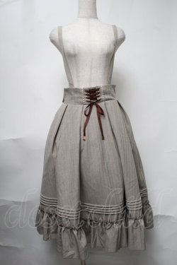 画像1: Amavel / Classical Doll サスペンダーミドルスカート  ベージュ S-25-08-15-057-CA-SK-HR-ZS