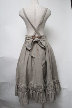画像2: Amavel / Classical Doll サスペンダーミドルスカート  ベージュ S-25-08-15-057-CA-SK-HR-ZS