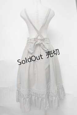 画像2: Amavel / Classical Doll サスペンダーミドルスカート  ベージュ S-25-08-15-057-CA-SK-HR-ZS