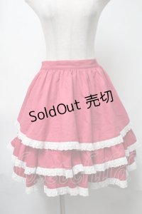To Alice / ドットティアードスカート  赤 S-25-08-15-059-LO-SK-AS-ZS