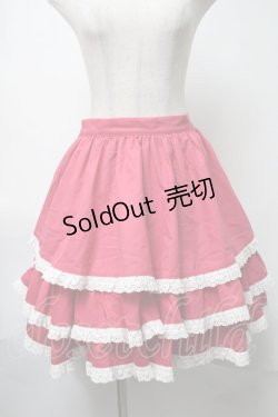 画像1: To Alice / ドットティアードスカート  赤 S-25-08-15-059-LO-SK-AS-ZS