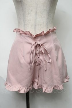 画像1: Ank Rouge / フロント編み上げフリルパンツ  ピンク S-25-08-15-060-CA-TO-HR-ZS
