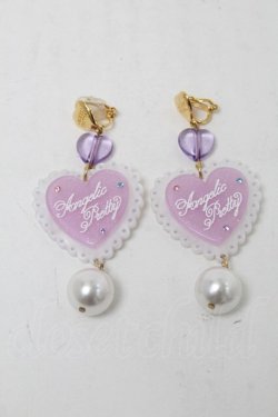 画像1: Angelic Pretty / Sprinkle Heartイヤリング  ラベンダー S-25-08-15-008-AP-AC-HR-ZS
