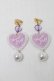 画像1: Angelic Pretty / Sprinkle Heartイヤリング  ラベンダー S-25-08-15-008-AP-AC-HR-ZS (1)